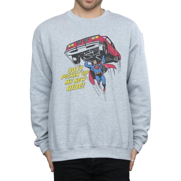 DC Comics Mens Superman New Ride Sweatshirt