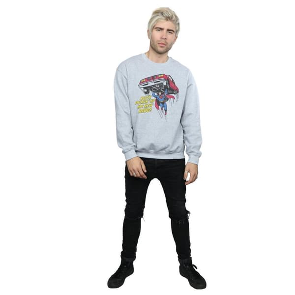 DC Comics Mens Superman New Ride Sweatshirt