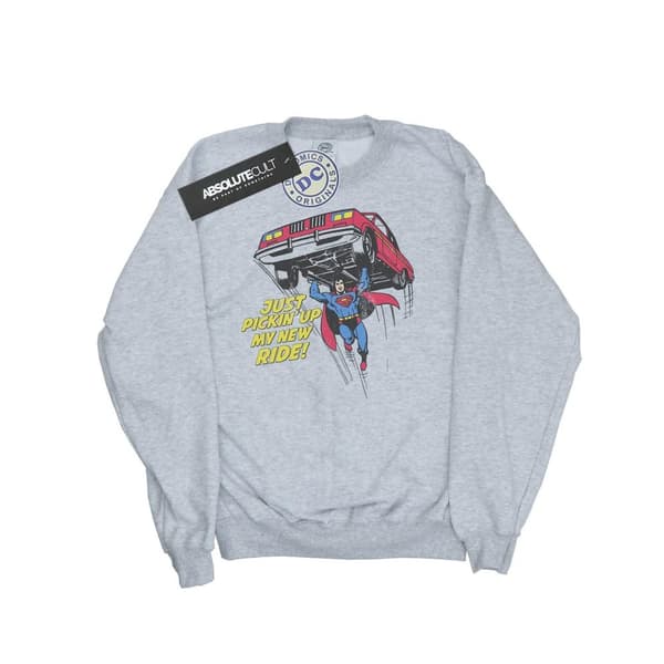 DC Comics Mens Superman New Ride Sweatshirt