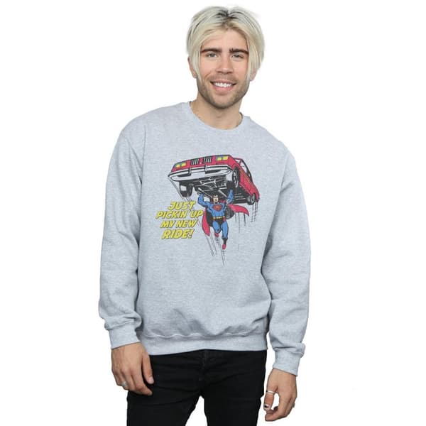 DC Comics Mens Superman New Ride Sweatshirt