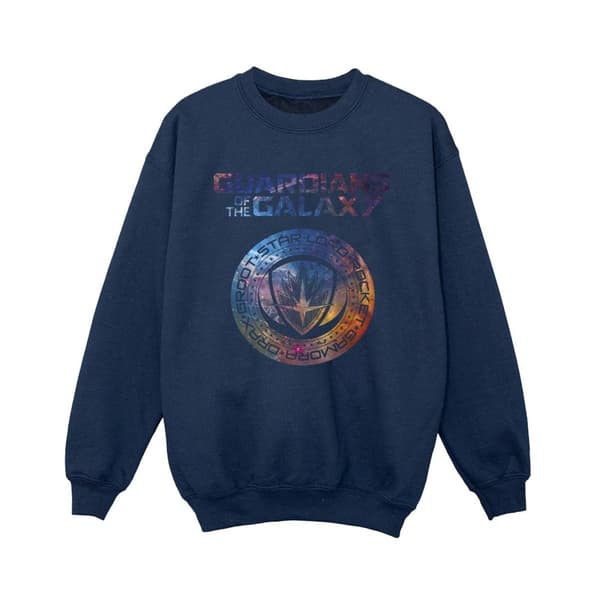 Marvel Boys Guardians Of The Galaxy Stars Fill Logo Sweatshirt Navy Blue 3-4 Years
