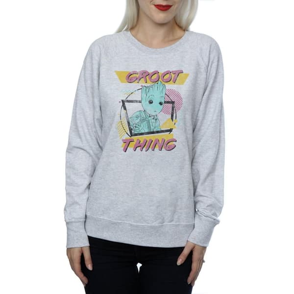 Marvel Womens/Ladies Guardians Of The Galaxy Vol. 2 Groot Thing Sweatshirt