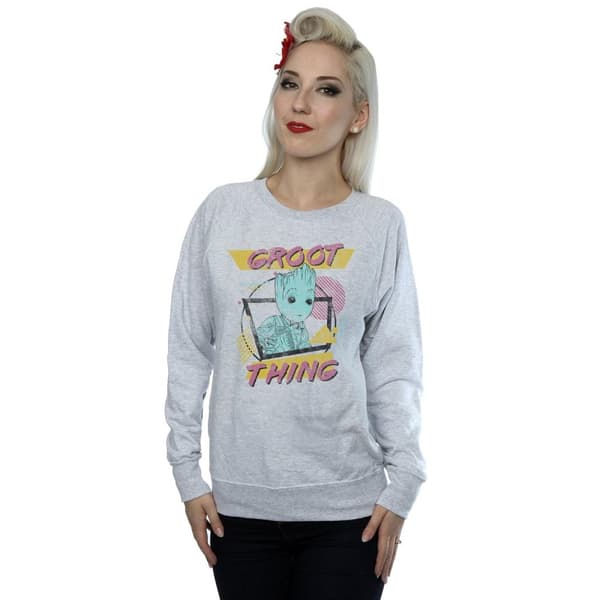 Marvel Womens/Ladies Guardians Of The Galaxy Vol. 2 Groot Thing Sweatshirt
