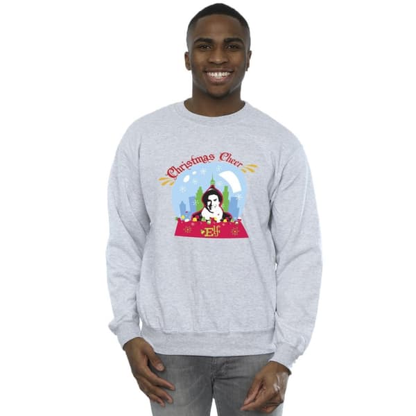 Elf Mens Christmas Snowglobe Sweatshirt