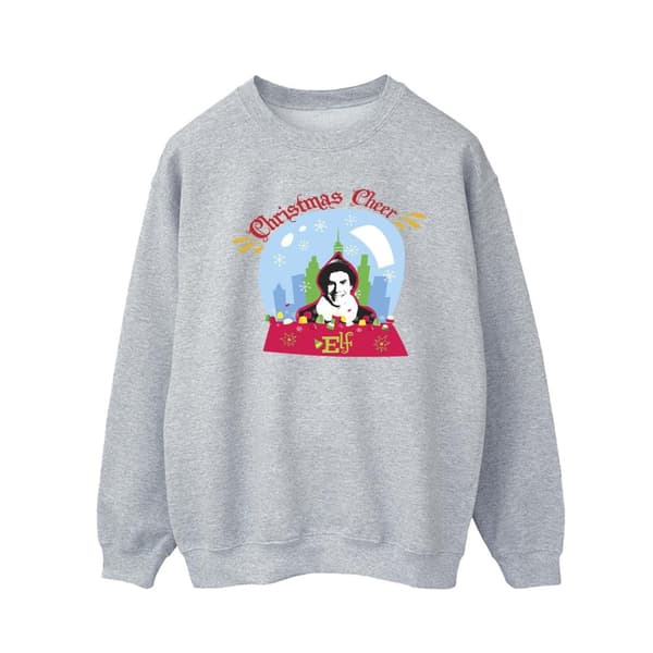 Elf Mens Christmas Snowglobe Sweatshirt
