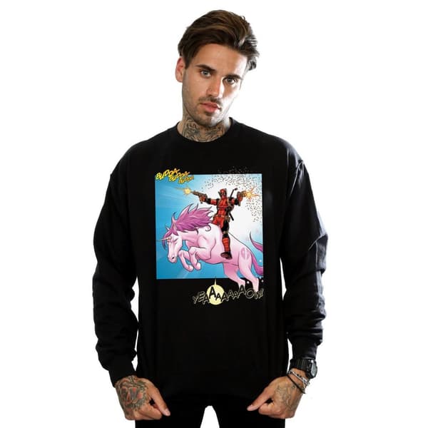 Marvel Mens Deadpool Hey You Sweatshirt