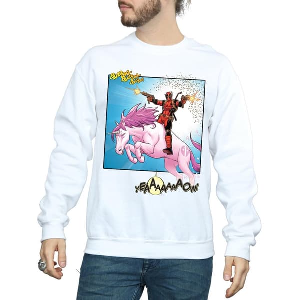 Marvel Mens Deadpool Hey You Sweatshirt
