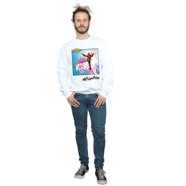 Marvel Mens Deadpool Hey You Sweatshirt