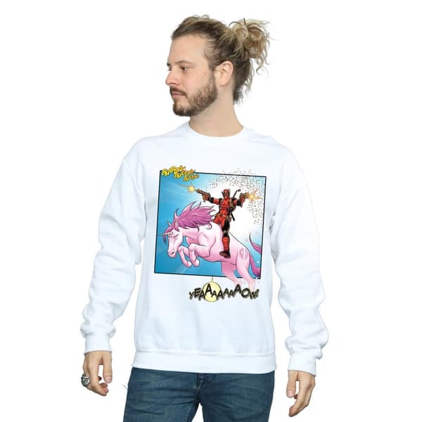 Marvel Mens Deadpool Hey You Sweatshirt
