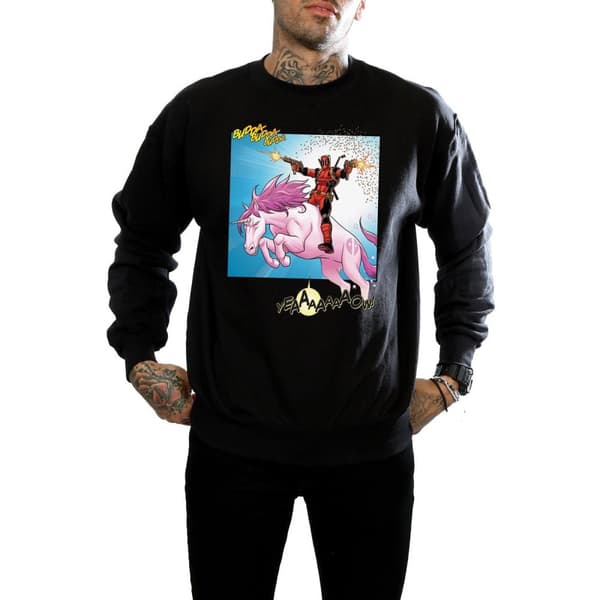 Marvel Mens Deadpool Hey You Sweatshirt