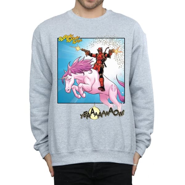 Marvel Mens Deadpool Hey You Sweatshirt