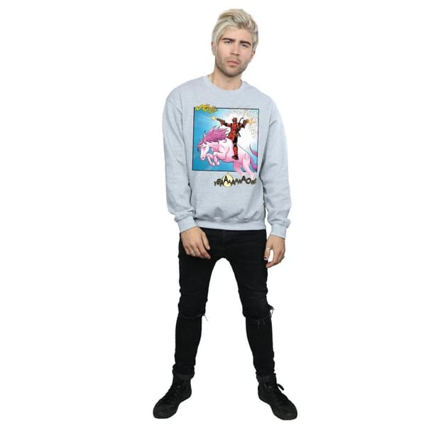 Marvel Mens Deadpool Hey You Sweatshirt