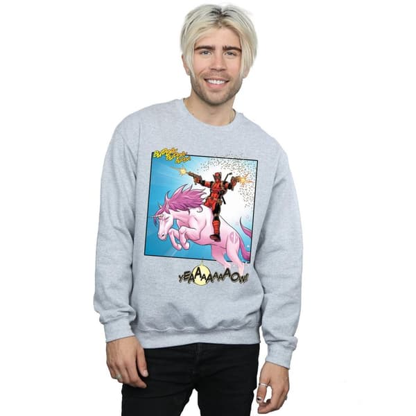 Marvel Mens Deadpool Hey You Sweatshirt