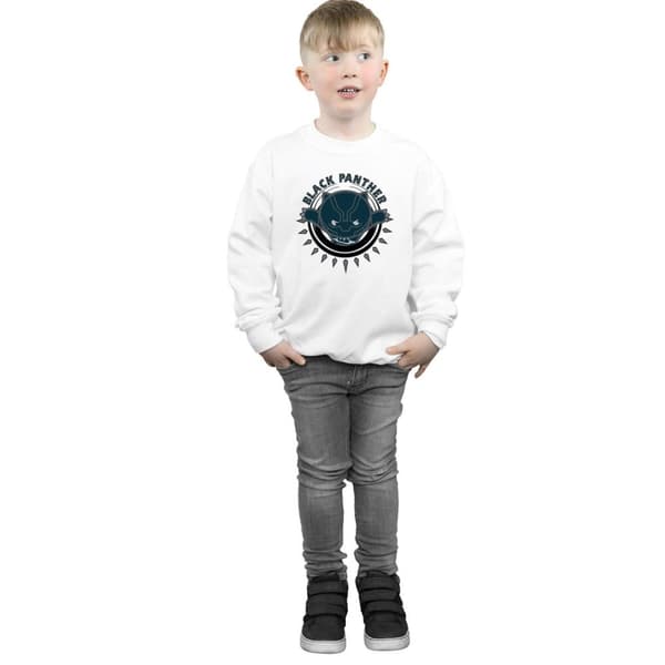 Marvel Boys Kawaii Black Panther Pounce Sweatshirt