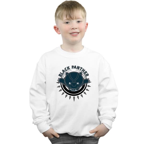 Marvel Boys Kawaii Black Panther Pounce Sweatshirt