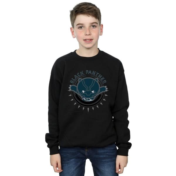 Marvel Boys Kawaii Black Panther Pounce Sweatshirt