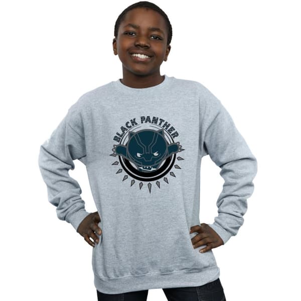 Marvel Boys Kawaii Black Panther Pounce Sweatshirt