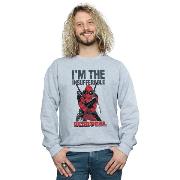 Marvel Mens Deadpool I´m The Insufferable Sweatshirt