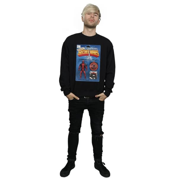 Marvel Mens Deadpool Secret Wars Action Figure Sweatshirt