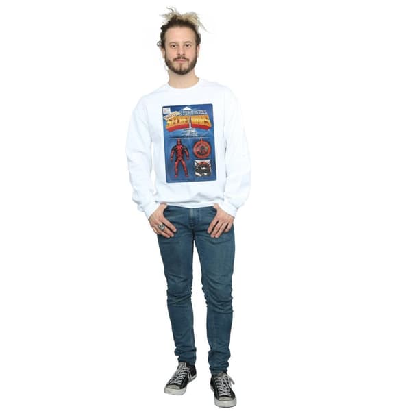 Marvel Mens Deadpool Secret Wars Action Figure Sweatshirt