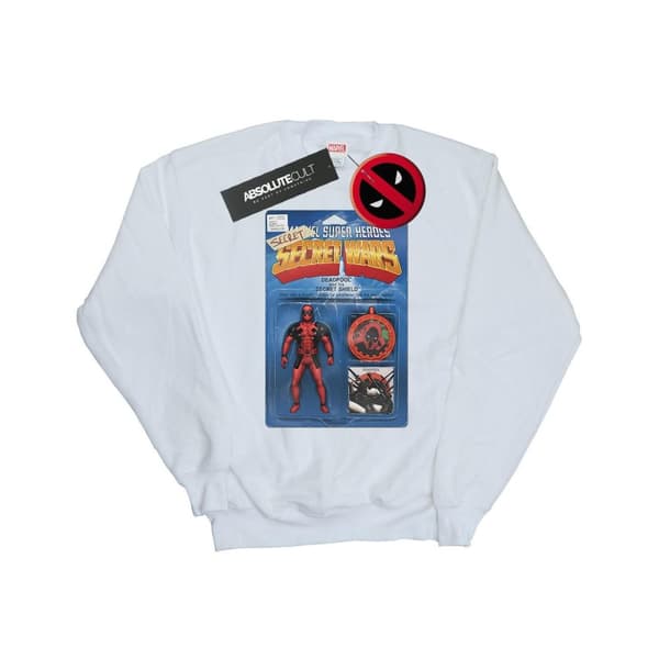 Marvel Mens Deadpool Secret Wars Action Figure Sweatshirt