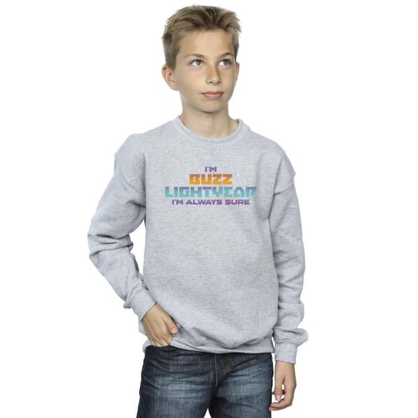 Disney Boys Lightyear Always Sure Text Sweatshirt