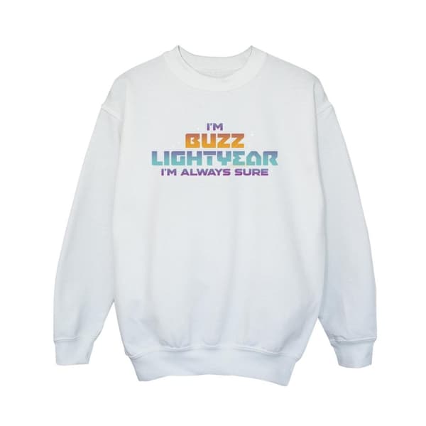 Disney Boys Lightyear Always Sure Text Sweatshirt