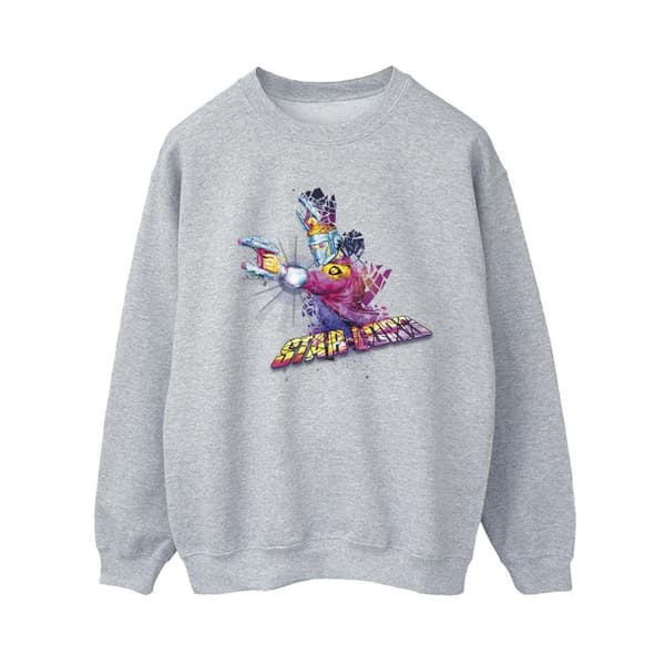 Marvel Dam/Tjej Guardians Of The Galaxy Abstrakt Star Lord Sweatshirt Sports Grey L