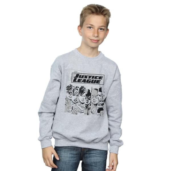 DC Comics Boys Justice League Stripes Sweatshirt