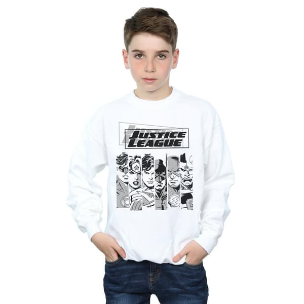 DC Comics Boys Justice League Stripes Sweatshirt