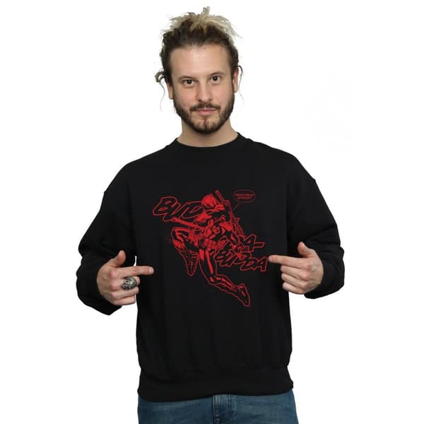 Marvel Mens Deadpool Budda Budda Sweatshirt