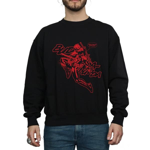 Marvel Mens Deadpool Budda Budda Sweatshirt