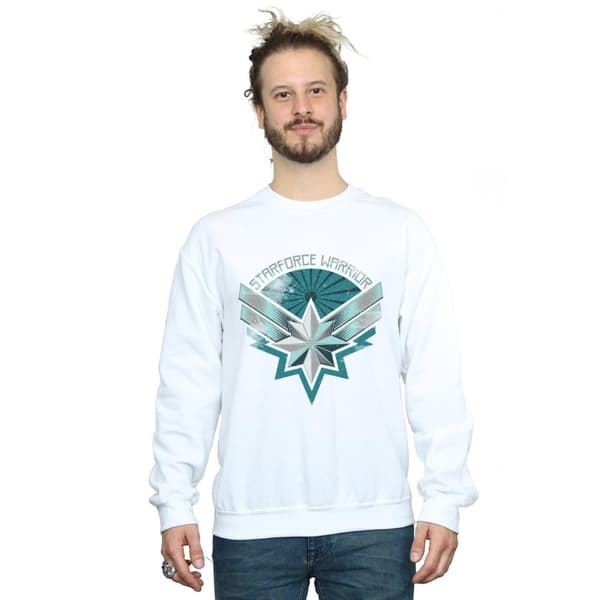 Marvel Mens Captain Marvel Starforce Warrior Sweatshirt