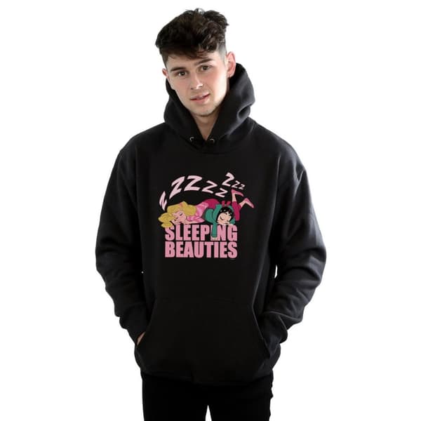 Disney Mens Wreck It Ralph Aurora And Vanellope Hoodie