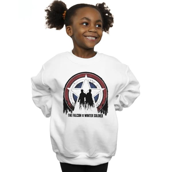 Marvel Girls The Falcon And The Winter Soldier Star Silhouettes Sweatshirt