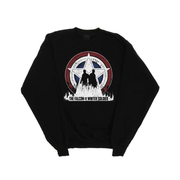 Marvel Girls The Falcon And The Winter Soldier Star Silhouettes Sweatshirt