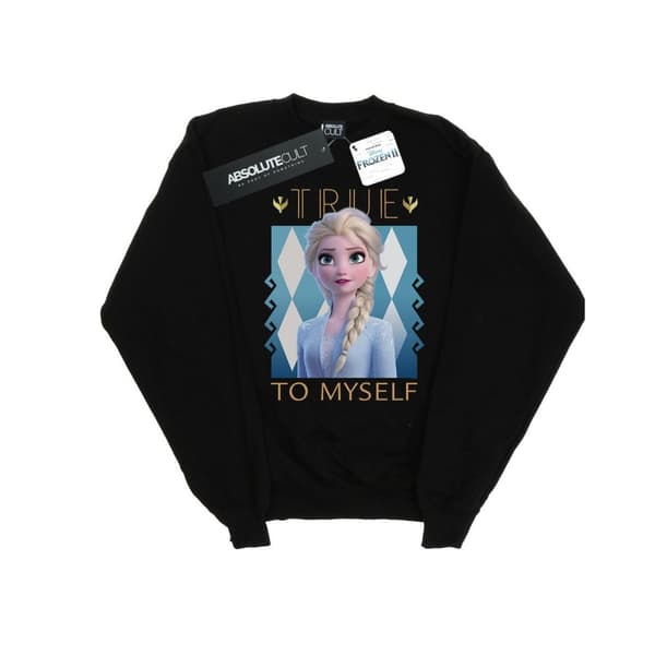 Disney Frozen 2 Elsa True To Myself - Sweatshirt för herrar Black L
