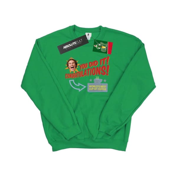 Elf Sweatshirt med världens bästa kaffe