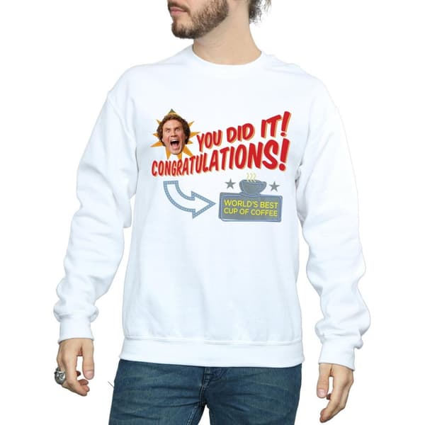 Elf Sweatshirt med världens bästa kaffe