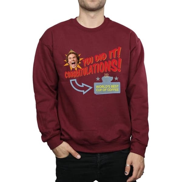 Elf Sweatshirt med världens bästa kaffe