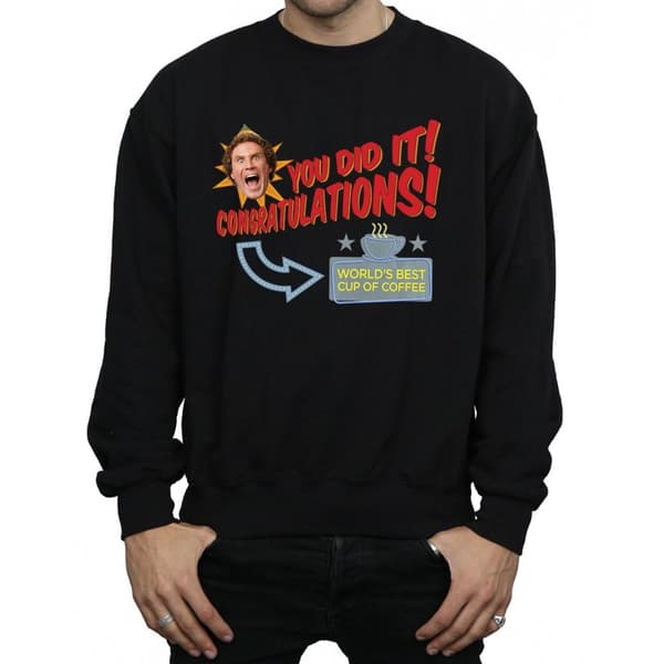 Elf Sweatshirt med världens bästa kaffe