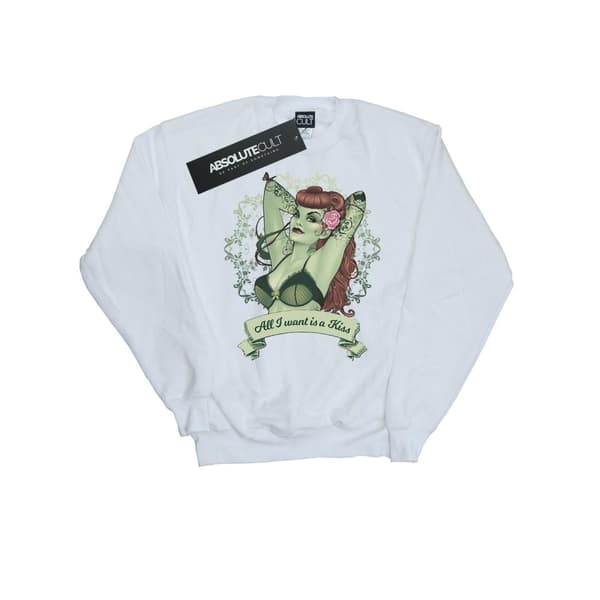 DC Comics Boys Poison Ivy All I want Is A Kiss Sweatshirt