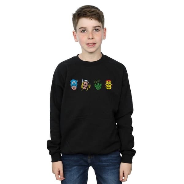 Marvel Pojkar Avengers Comic Heads Sweatshirt