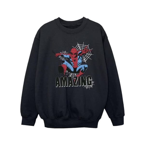 Marvel Spider-Man Amazing-tröja för flickor Black 3-4 Years