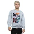Miniatyrbillede 2 af 3: Marvel Mens Captain Marvel Space Text Sweatshirt