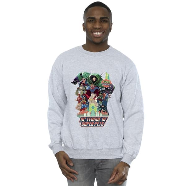 DC Comics Mens DC Comics DC League Of Super-Pets Super Powered Pack Sweatshirt