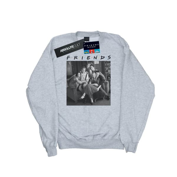 Friends Mens Black And White Photo Sweatshirt Sports Grey 5XL