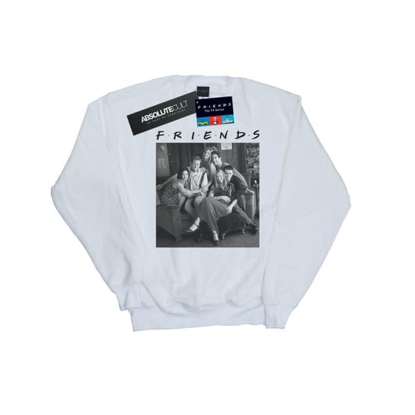 Friends Mens Black And White Photo Sweatshirt