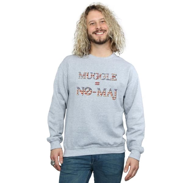 Fantastic Beasts Mens No Muggle No Maj Sweatshirt