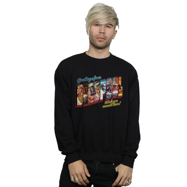 Marvel Mens Deadpool Greetings Sweatshirt